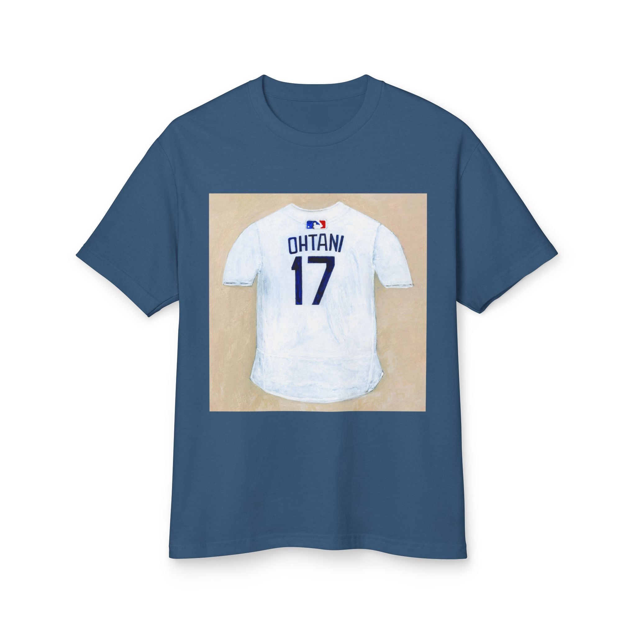 Unisex Heavyweight Cotton Artistic Ohtani Jersey Tee | Perfect Gift for Fans, Sports Events, Casual Wear, Birthdays, and Everyday Comfort