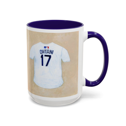 Colorful Artistic Ohtani Jersey Mug - Perfect Gift For Fans, Everyday Use, Birthday, Father’s Day, Collectible Drinkware