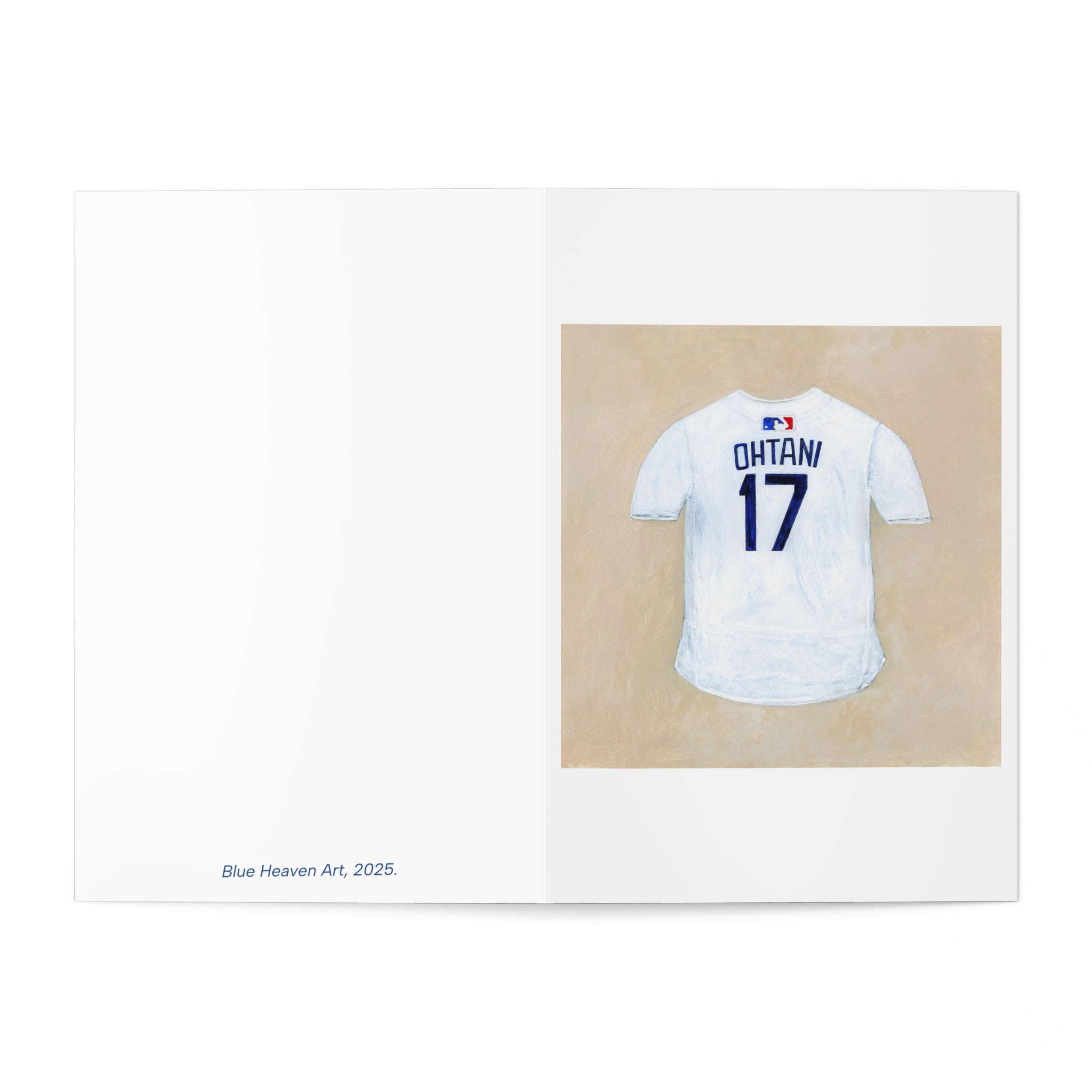 Artistic Ohtani Jersey Greeting Cards Set for All Occasions, Unique Card Collection, Holiday Greetings, Note Cards, Personalized Messages, 7-Piece Cards